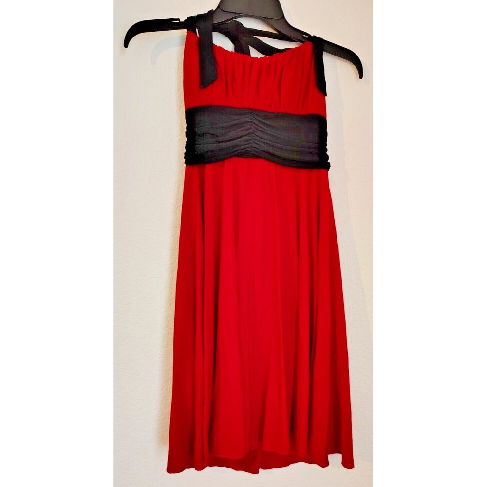 Speechless Women's Teen's Size M Red & Black Strapless Dress